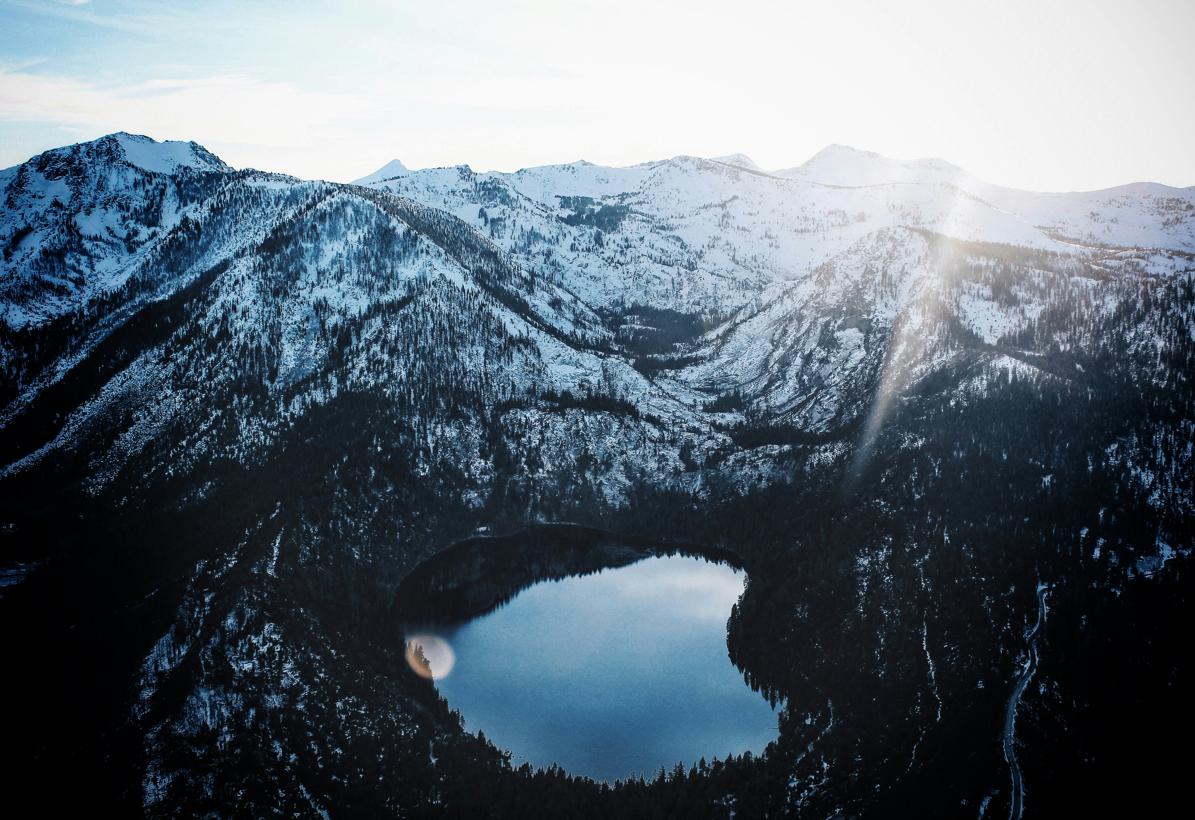 landscape photography of lake